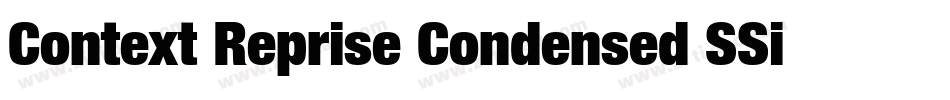 Context Reprise Condensed SSi Condensed Italic字体转换
